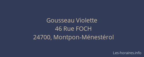 Gousseau Violette