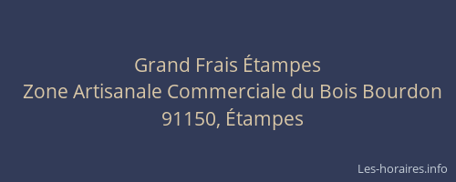 Grand Frais Étampes