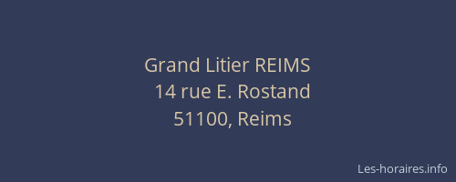 Grand Litier REIMS