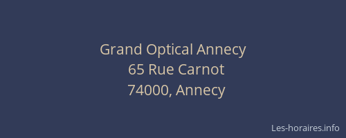 Grand Optical Annecy