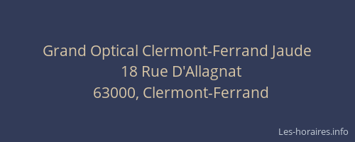 Grand Optical Clermont-Ferrand Jaude