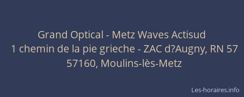 Grand Optical - Metz Waves Actisud