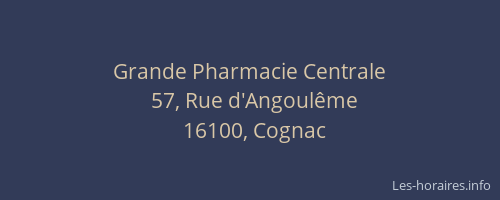 Grande Pharmacie Centrale