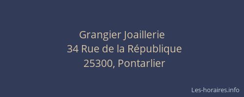 Grangier Joaillerie