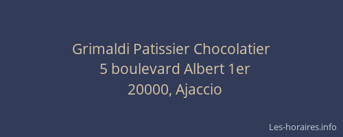 Grimaldi Patissier Chocolatier