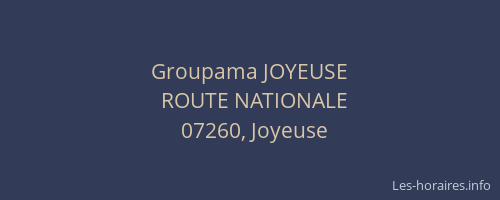 Groupama JOYEUSE