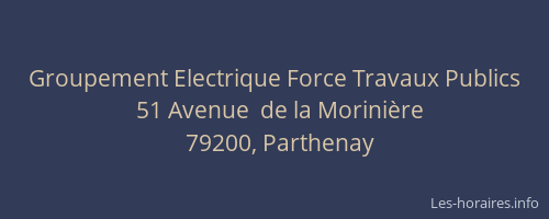 Groupement Electrique Force Travaux Publics