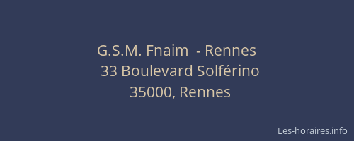 G.S.M. Fnaim  - Rennes