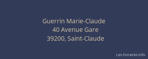 Guerrin Marie-Claude