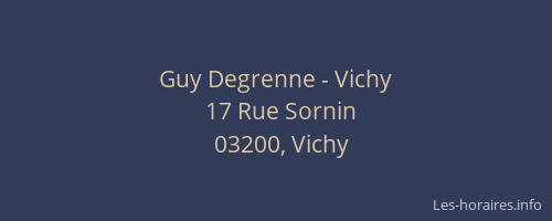 Guy Degrenne - Vichy