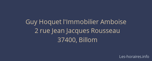Guy Hoquet l'Immobilier Amboise