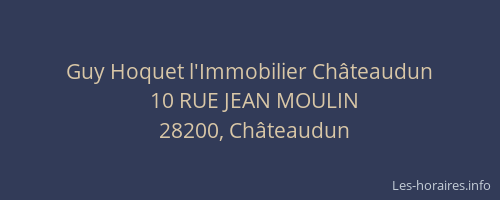 Guy Hoquet l'Immobilier Châteaudun