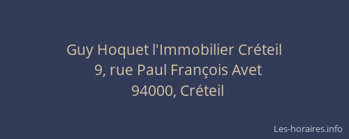 Guy Hoquet l'Immobilier Créteil