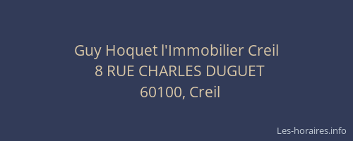 Guy Hoquet l'Immobilier Creil