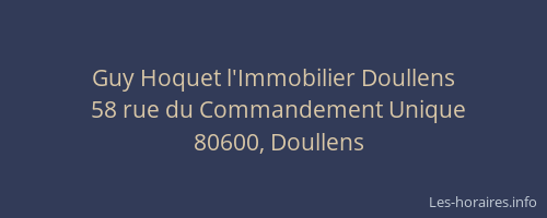 Guy Hoquet l'Immobilier Doullens