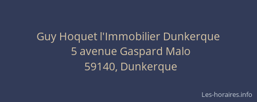 Guy Hoquet l'Immobilier Dunkerque