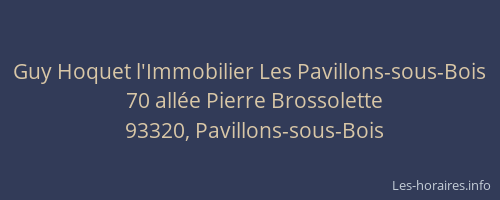 Guy Hoquet l'Immobilier Les Pavillons-sous-Bois