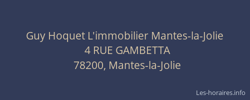 Guy Hoquet L'immobilier Mantes-la-Jolie