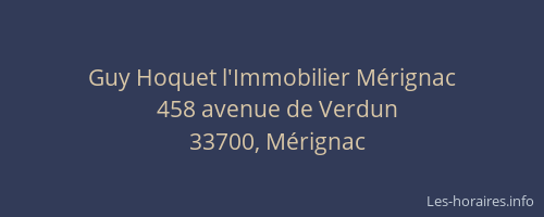 Guy Hoquet l'Immobilier Mérignac
