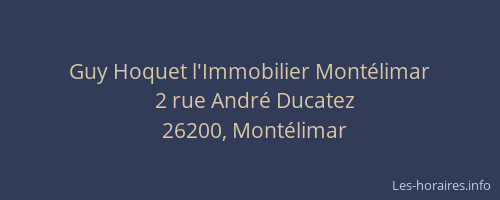 Guy Hoquet l'Immobilier Montélimar