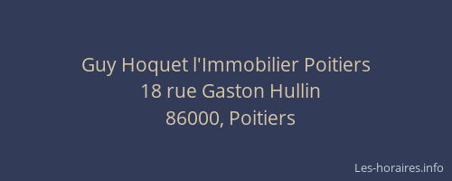 Guy Hoquet l'Immobilier Poitiers