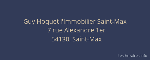 Guy Hoquet l'Immobilier Saint-Max