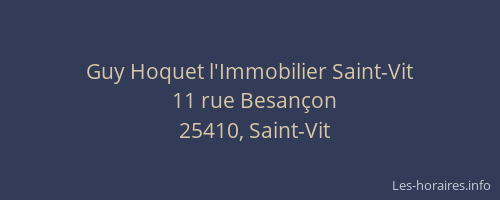 Guy Hoquet l'Immobilier Saint-Vit
