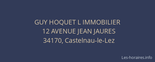 GUY HOQUET L IMMOBILIER