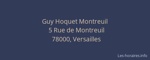 Guy Hoquet Montreuil