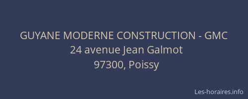 GUYANE MODERNE CONSTRUCTION - GMC