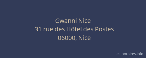 Gwanni Nice