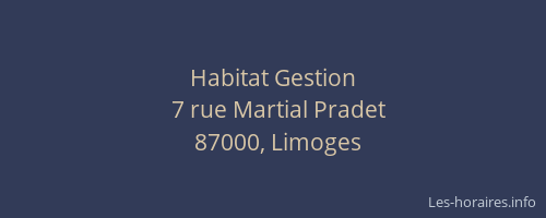 Habitat Gestion