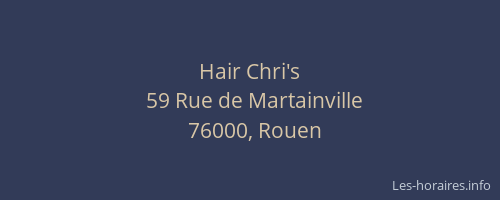 Hair Chri's