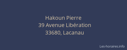Hakoun Pierre