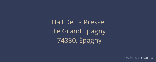 Hall De La Presse