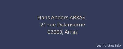 Hans Anders ARRAS