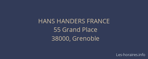 HANS HANDERS FRANCE