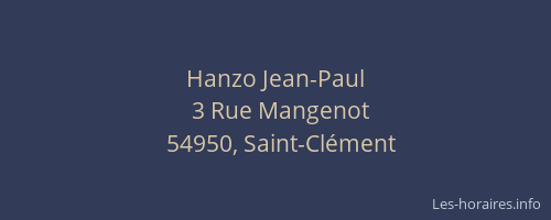 Hanzo Jean-Paul