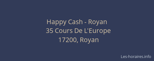 Happy Cash - Royan
