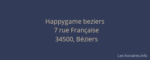 Happygame beziers