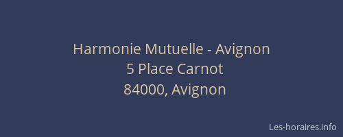 Harmonie Mutuelle - Avignon