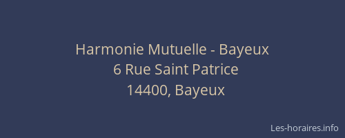 Harmonie Mutuelle - Bayeux