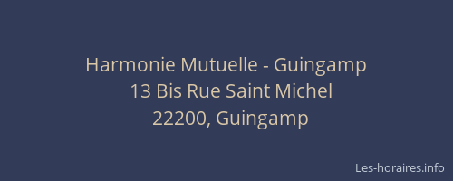 Harmonie Mutuelle - Guingamp