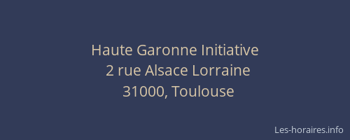 Haute Garonne Initiative