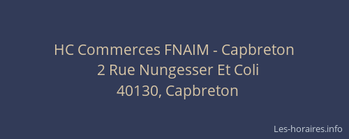 HC Commerces FNAIM - Capbreton