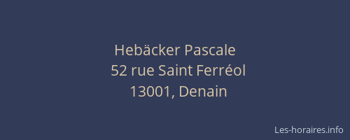 Hebäcker Pascale