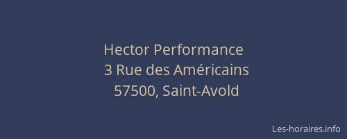 Hector Performance
