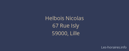Helbois Nicolas