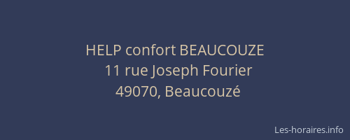 HELP confort BEAUCOUZE