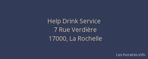 Help Drink Service